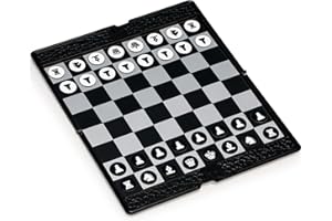 Yellow Mountain Imports Magnetic Travel Foldable Chess Wallet Set (7.9-Inch) - Portable & Perfectly Travel-Size