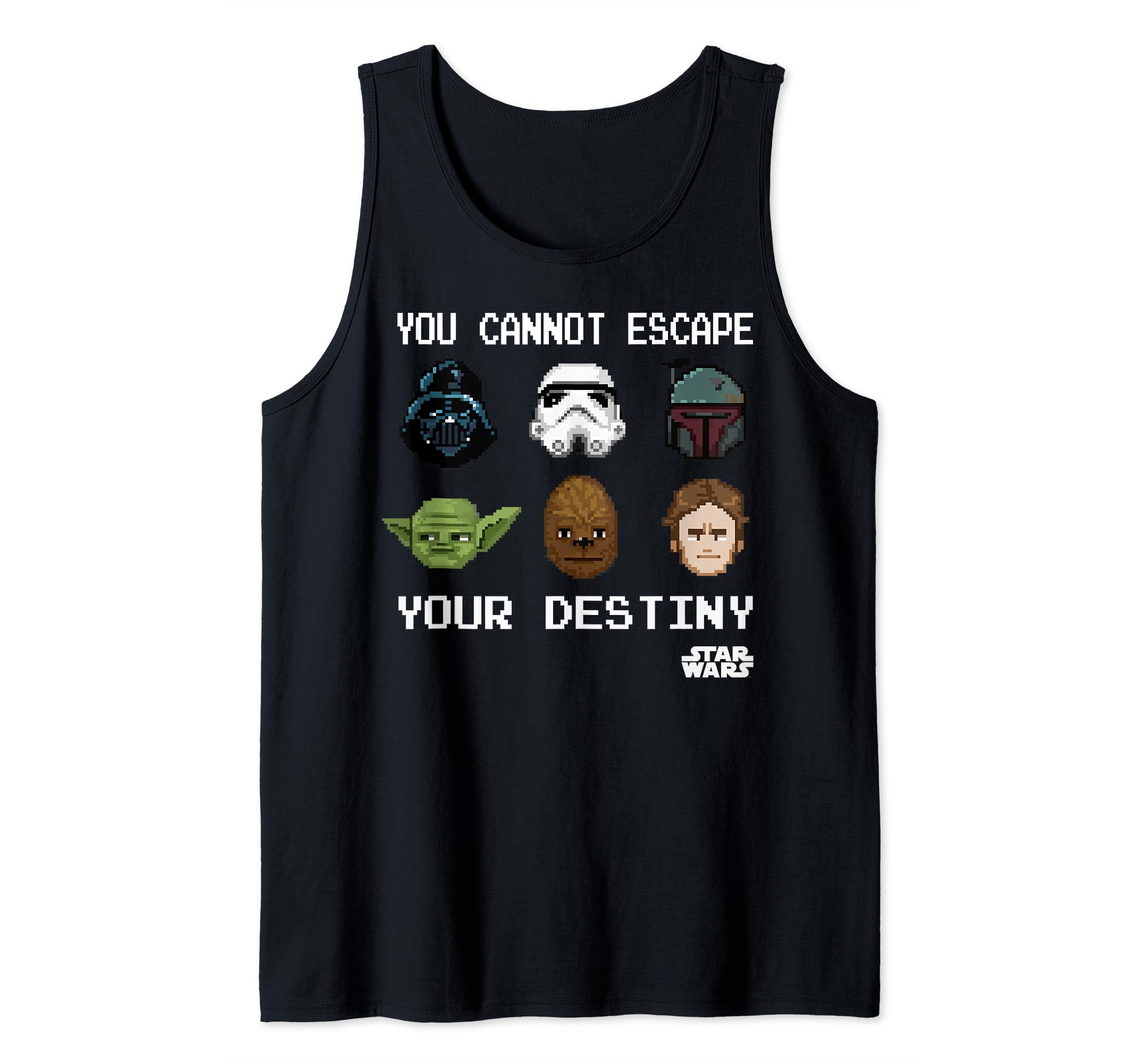 Star Wars Good & Evil 8-Bit Can't Escape Pixelate Tank Top