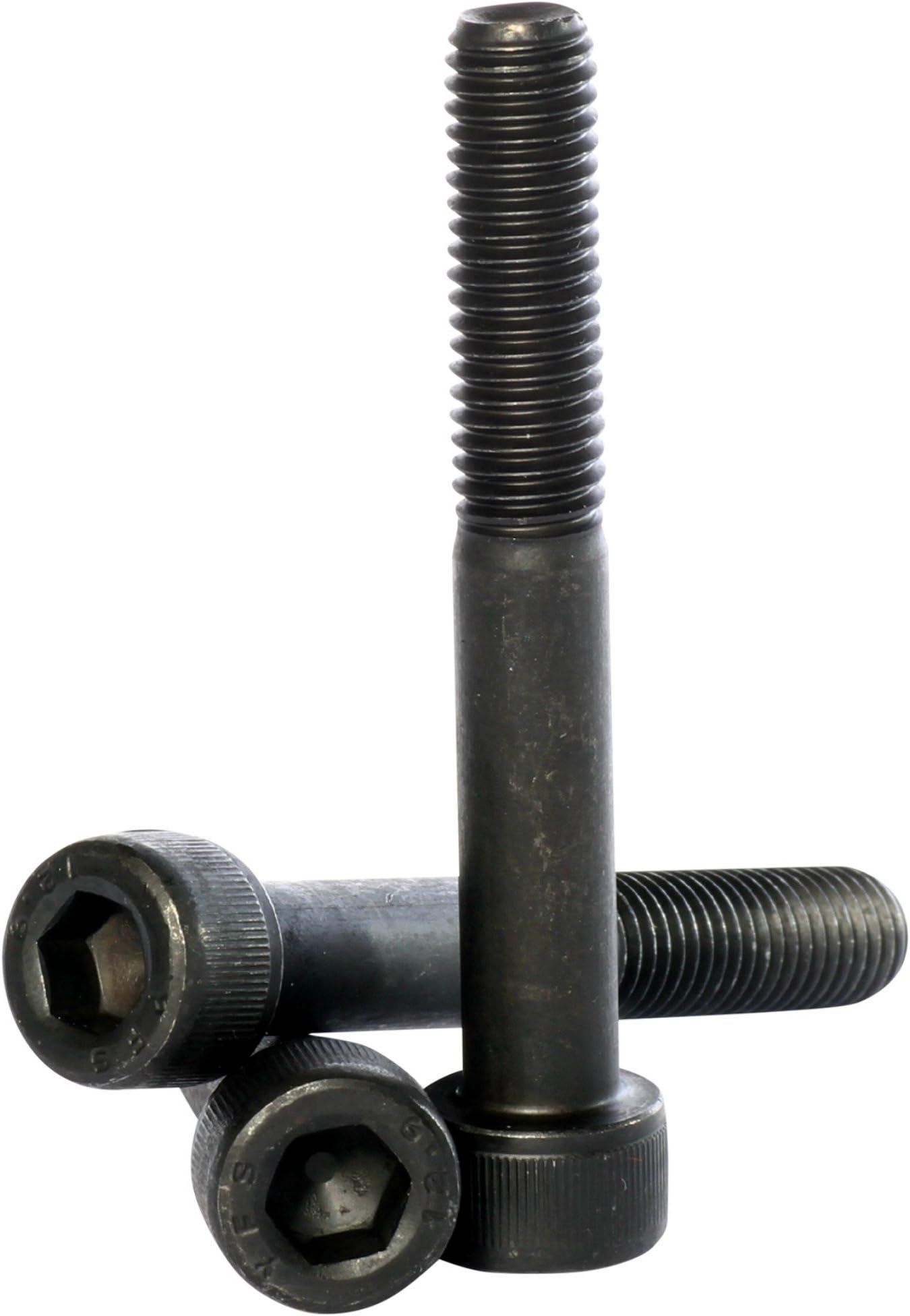 (5mm) M5 x 110 Black 12.9 Grade High Tensile Hex Socket Cap Screws Self Colour Allen Bolts DIN 912-5 Pack