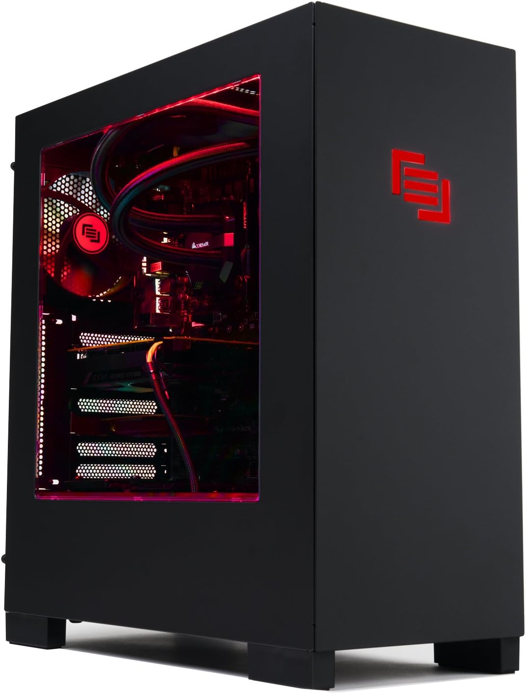 MAINGEAR Vybe - Intel i5, GTX 1060 - Handcrafted in The USA - 60FPS Gaming, VR-Ready, Black & Red (Vybe [Good])