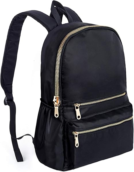 black and gold school bag
