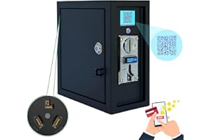 Sintron ST-005 220V LCD Coin & Mobile Payment for Apple Pay Paypal Operated Timer Control Power Box with NEMA 10-30R 3 Prong for Vending Machine, Massage Chairs, Shoe Polishers, Washing Machines,Dryer