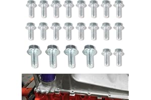 DEARGOODAY Oil Pan Bolt Kit SBC SBF Fit for 1955-1998 Chevy Small Block V8 Engines 265 283 305 307 327 350 383 400 & Small Block Ford V8 260 289 302 351W & Oldsmobile Engines 350-455 (22PCS)