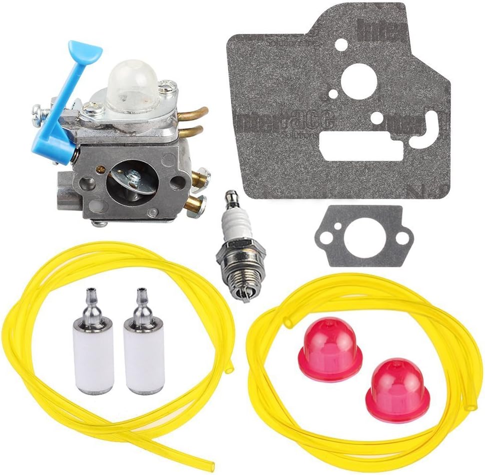 Carburateur Complet Avec Joints Et Tuyau Pour Broyeur Holzinger HBH 13.0 / 8974 - Pièce De Rechange AISEN - 9