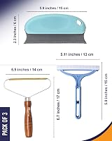 The Home Treasure 3 Pcs Double-Sided Fabric Shaver Lint Remover view 2