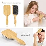 BESTOOL Hair Brush Boar Bristle Paddle Brush Bamboo Detangle Massage 70/30 view 5