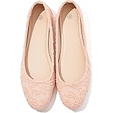 Dress Shoes for Women Round Toe Flats Shoes Lace Ballet Flats Dressy Comfortable Foldable Flats Low Heel