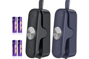 OEOP 2-Pack Mini Bag Sealer, 2 in 1 Heat Sealer & Cutter Battery Powered, Vacuum Sealer Portable Handheld Bag Resealer Kitchen Gadget Machine for Food Chip Bags Storage (Battery Included)