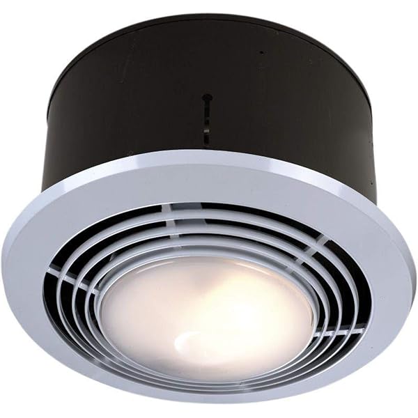 Broan-NuTone 9093WH Exhaust Fan, Heater, and Light Combo, Bathroom Ceiling  Heater, 1500-Watts, 70 CFM, White - Amazon.com
