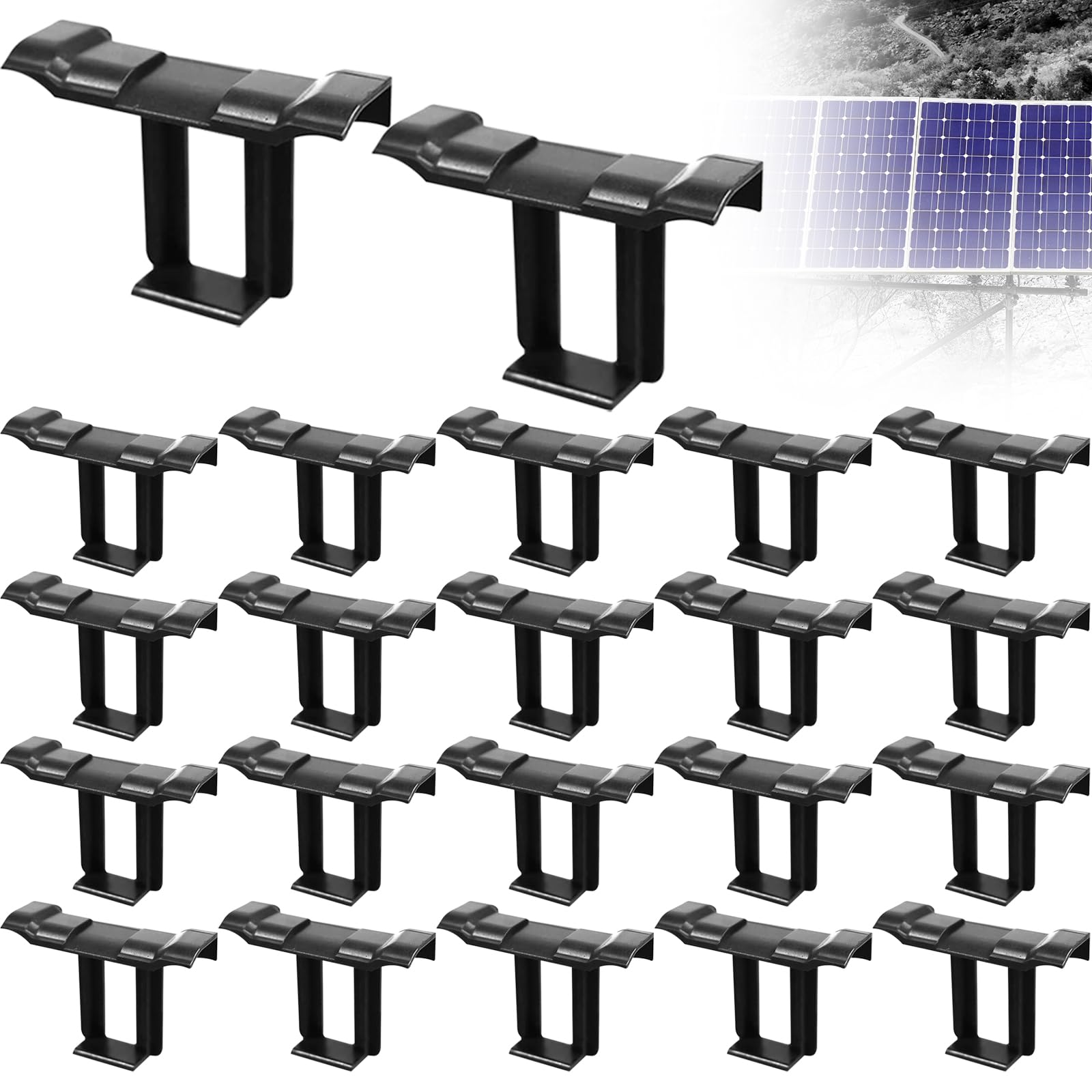 22 Pcs Solar Panel Water Drain Clips 30mm PV Modules Water Drainage Clips for Water Drain Photovoltaic Solar Panel