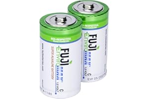 Fuji Enviromax 4200BP2 EnviroMax C Super Alkaline Batteries, 2 pk, White, 2 CT