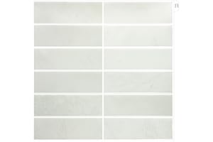 AOFEGRLT White Peel and Stick Backsplash Tiles for Kitchen, 10-Pack Self-Adhesive Waterproof Vinyl Bathroom Wall Tile(12 * 12 inches)