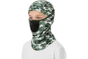 AOPREL Kids Balaclava Ski Mask with Breathable Holes, Windproof Fleece Full Face Mask for Cold Weather Boys Girls