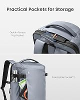 tomtoc Travel Backpack 28L TSA Friendly 16-Inch Laptop Carry On 45x36x20 view 7