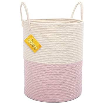 Xxl Cotton Rope Toy Storage Basket 20 X 20 X 13 3 Pillows Baby