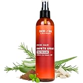 Uhuru Naturals Chebe Hair Growth Spray, 8 Oz Daily Hydrating Treatment for All Hair Types, Anti-Shedding Formula
