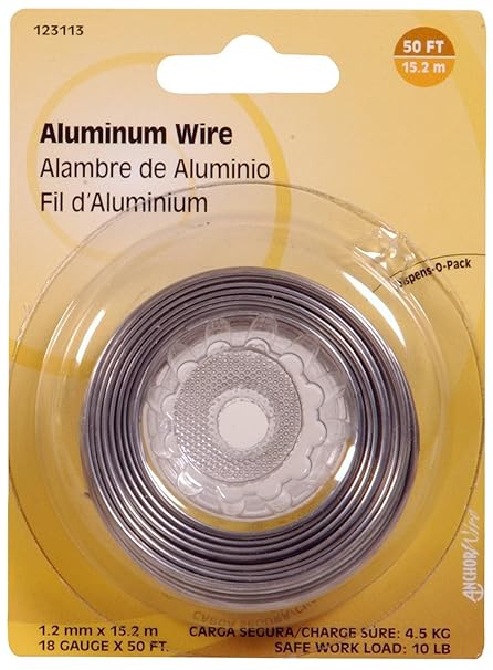 Amazon.com: Hillman Aluminum Wire Coil 50 18 Ga Aluminum 10 Lb Carded: Home Improvement