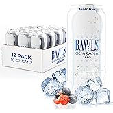 BAWLS Guarana Zero - High Energy Caffeinated Soda, 16oz 12 Pack Cans