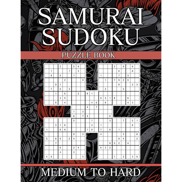 Samurai Sudoku for Advanced: 210 Intermediate & Hard Samurai Style