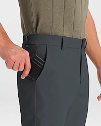 SNOWTEN Mens Golf Pants Classic Fit Stretch Work