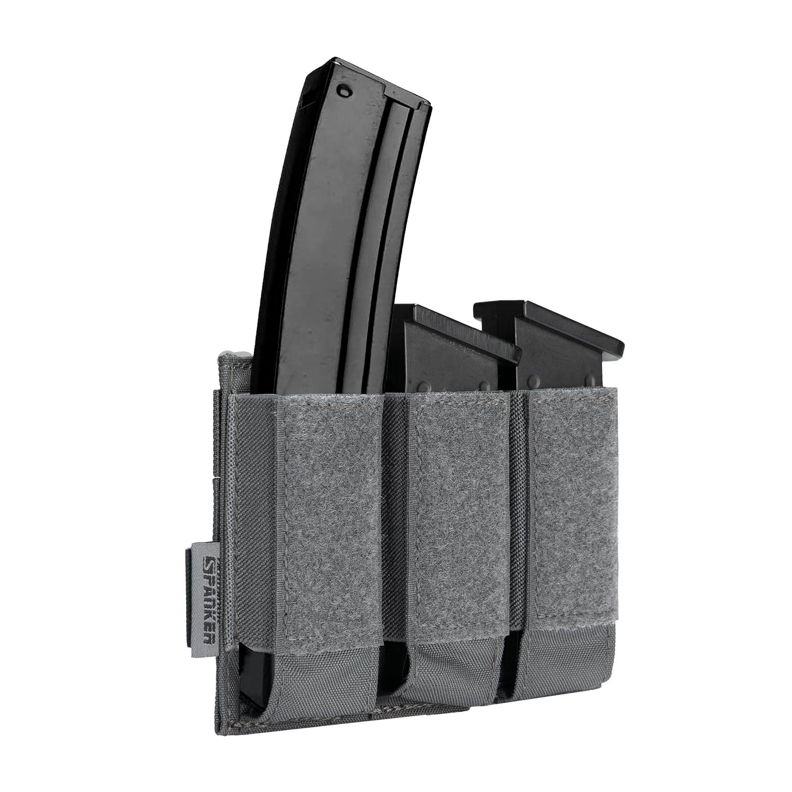 EXCELLENT ELITE SPANKER Pistol Mag Pouch for Glock 92F Double/Triple Molle Magazine Pouches(Triple-Grey)