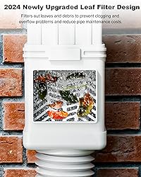 VA1KENE 2-Pack Leaf Filter with Rain Gutter