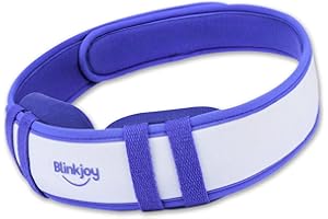 Blinkjoy Wet Heat Eye Mask - Hot Compress for Dry Eyes - No Pressure - Adjustable Strap, Reusable Cover - Dry Eyes, Blepharit
