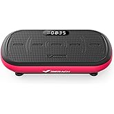 MERACH Vibration Plate Exercise Machine, Vibration Plate 440 Lbs Capacity, Bluetooth and Silicone Pedal, Stimulate Deep Fat, Vibration Plate for Lymphatic Drainage, Vibrating for Weight Loss