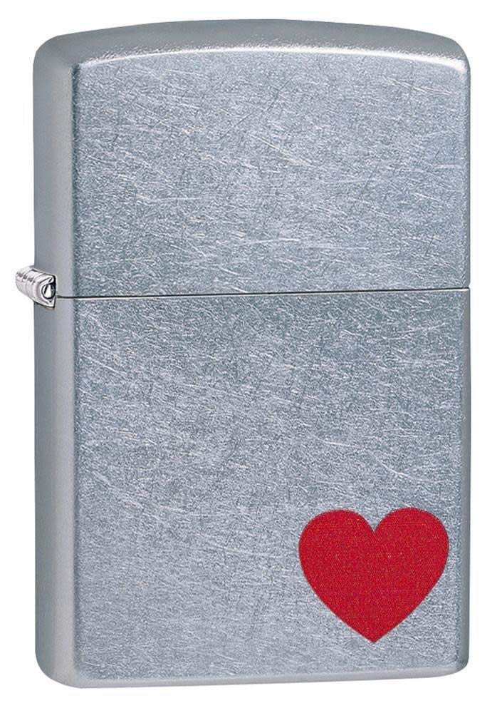 Zippo Love Regular Lighter - Street Chrome