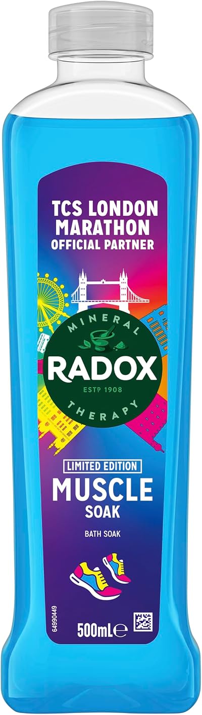 Radox Muscle Soak Bath Gel 500ml - Minerals Herbs Thyme Fragrance