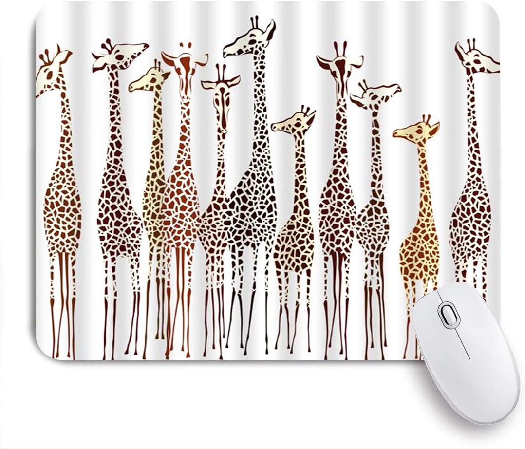 Amazon Kapanouマウスパッド かわいいキリン漫画動物アートイラストキリン家族が面白いユーモアシーンで並んでいます ゲーミング オフィ良い 滑り止めゴム底 ゲーミングなど適用 マウス 用ノートブックコンピュータ Kapanou マウスパッド 通販