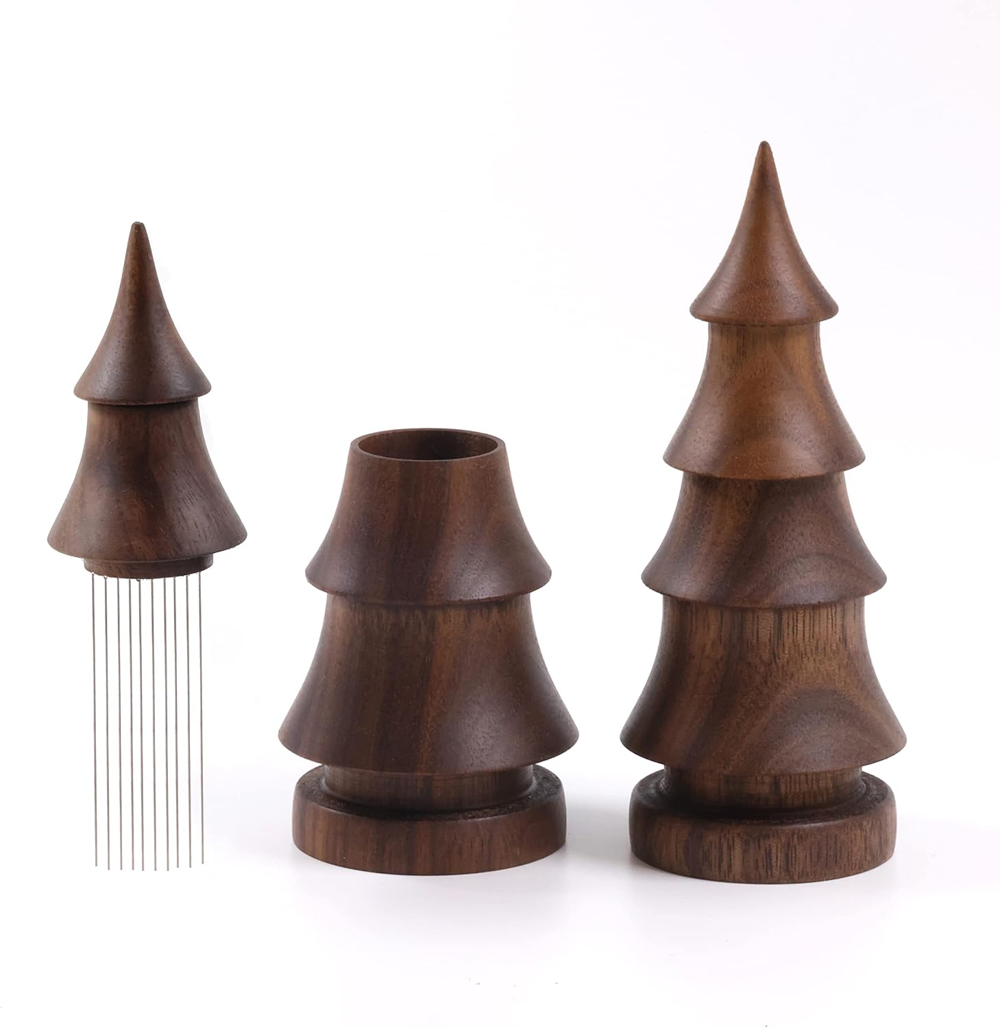 Tree Stands - Handmade WDT Tool Christmas Tree with Walnut Stand | 9 Needles 0.35mm