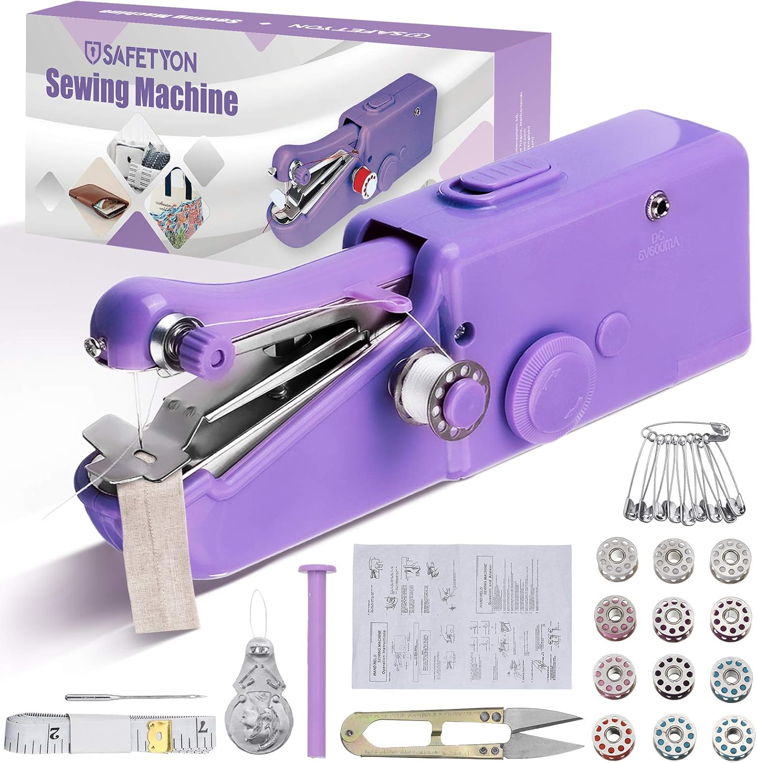 Mini Machine A Coudre Mini Machine à Coudre Portable, Main Couture Portative, Outil De Point Machine à Coudre Manuelle