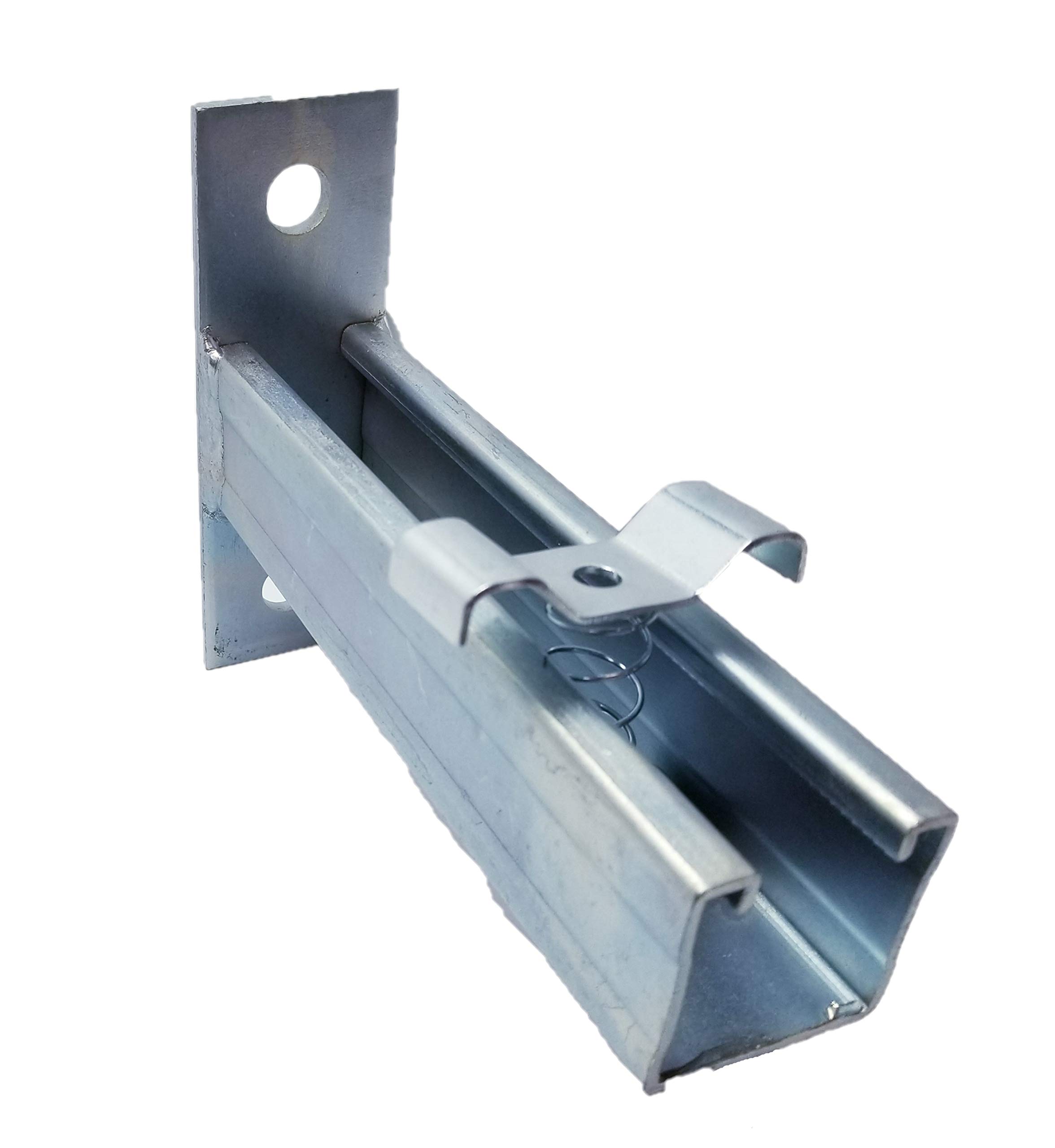 Quest Manufacturing Cable Tray T Wall Holder with Clamp Set, 12", Zinc (CT0022-12-03)