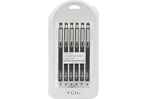 TUL® Mechanical Pencils, 0.7 mm, Black Barrels, Pack of 6 Pencils