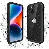 Lanenas for iPhone 14 Case, for iPhone 14 Waterproof Case with Built-in Screen Protector, Full Body Dustproof Shockproof Heavy Duty Tough Rugged Phone Protective Cover 6.1inch Black