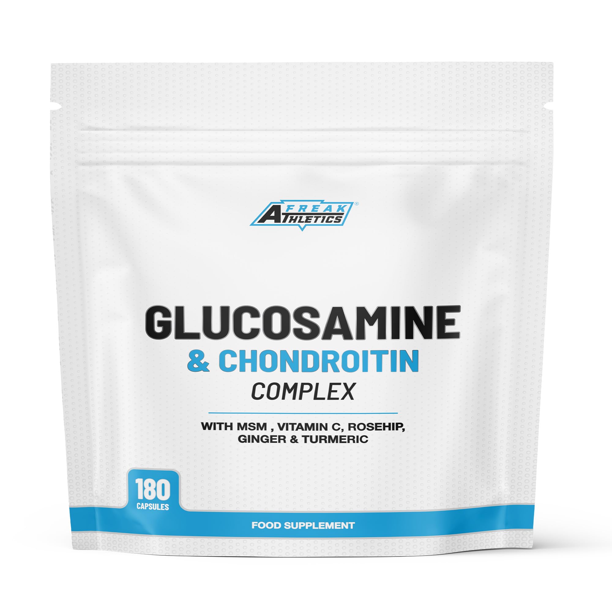 Glucosamine and Chondroitin High Strength Complex - with MSM, Rosehip, Ginger & Turmeric