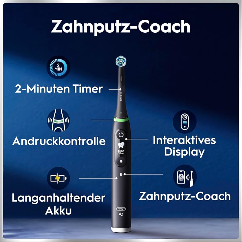 iO Series 6 Elektrische Zahnbürste, Schwarz