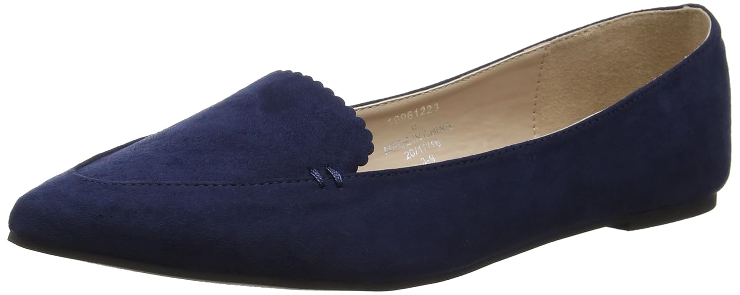 womens navy blue shoes flats