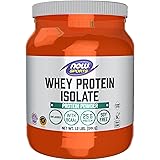 NOW Sports Nutrition, Whey Protein Isolate, 25 g With BCAAs, Unflavored Powder, 1.2-Pound