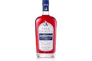 THE FREE SPIRITS COMPANY Free Spirits Non-Alcoholic Aperitivo Milano - Award Winning Bitter Red Aperitif Alternative - Low Calorie, Vegan, Gluten-Free with Vitamins - Natural Ingredients For Cocktails - 750 ml Bottle