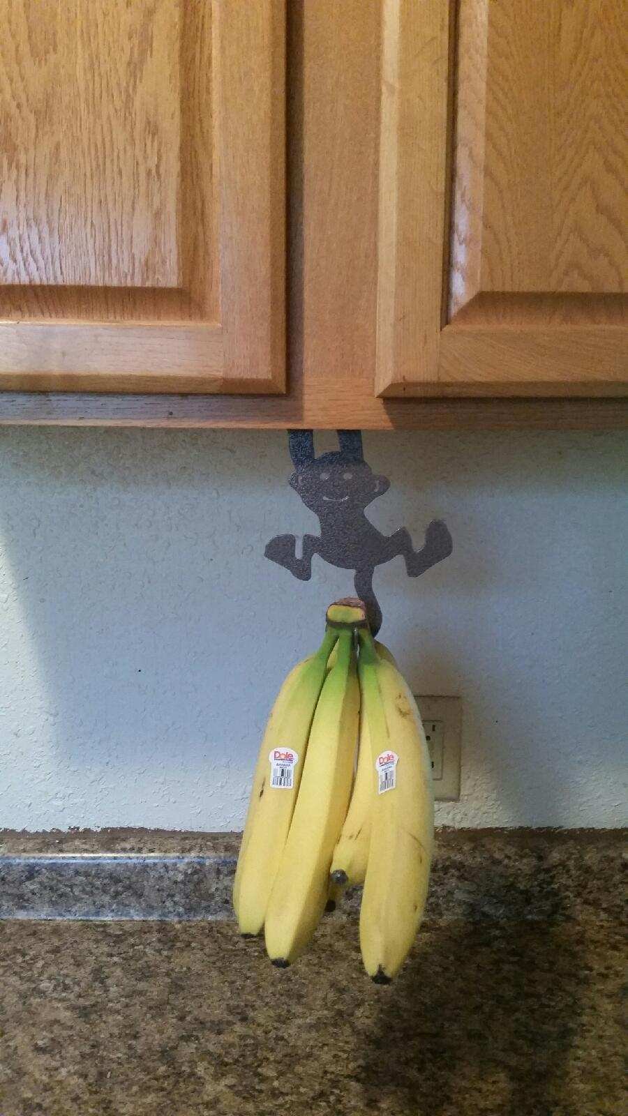 Monkey Banana HolderBanana Hanger Under Hook for Bananas or