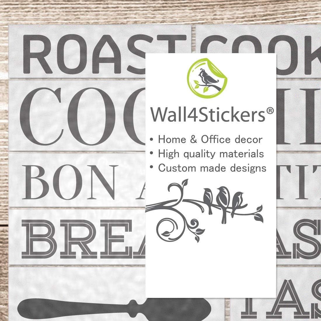 Kitchen Wall Sticker Quote Motivational Lettering Home Wall Decor Vinyl Decal Mural Art Interior Design Living Room Stickers transfers Quotes Family Stencils Decoration Positive Removable Word - Image 4