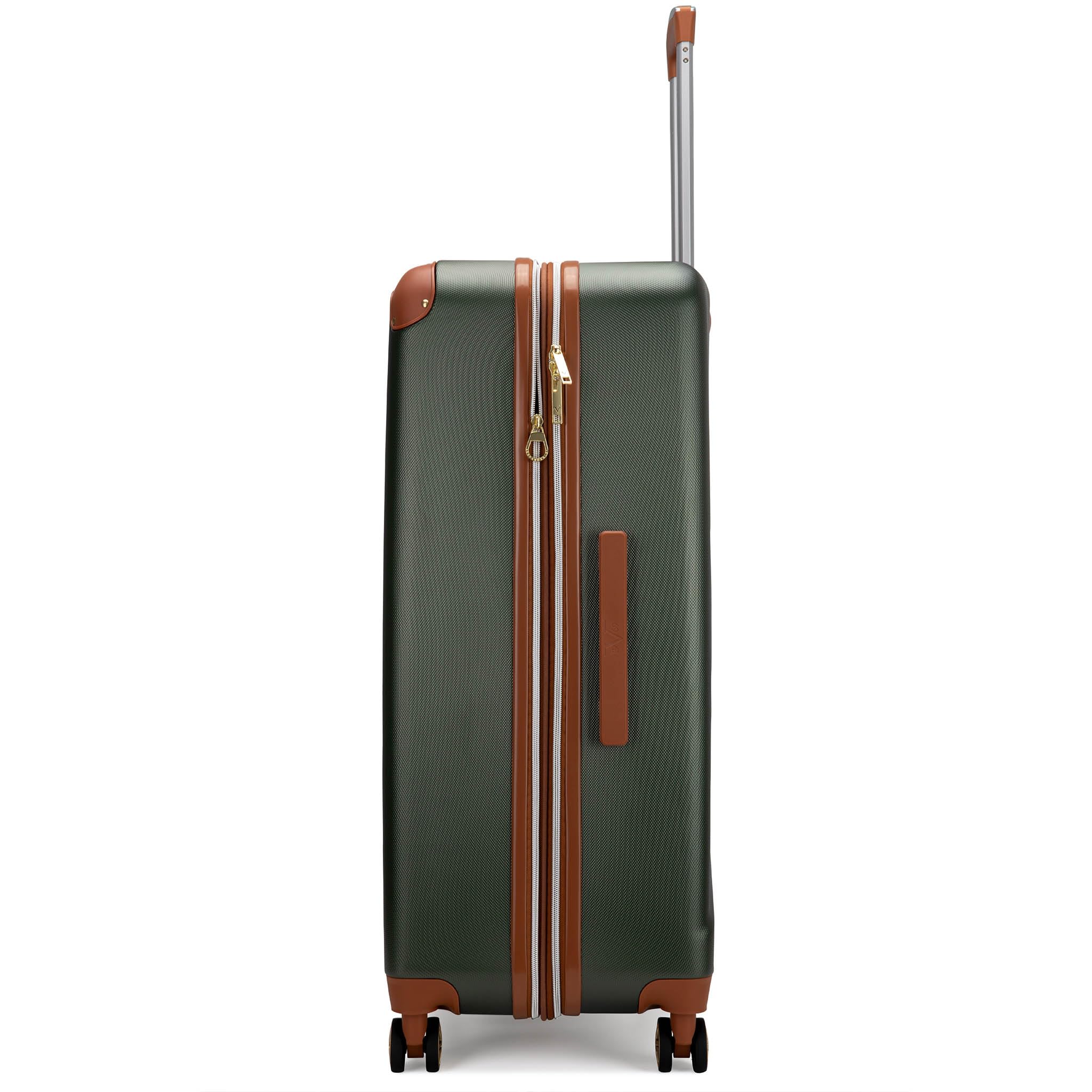 19V69 Italia Vintage 3 Piece Expandable Hard Spinner Luggage Set