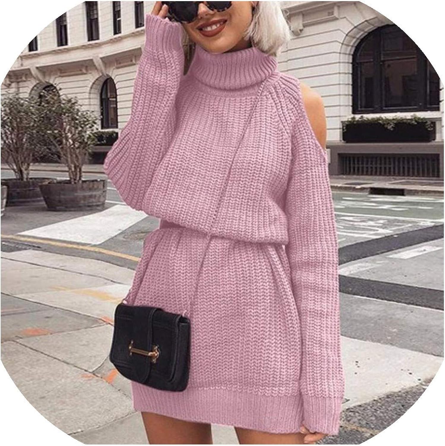 pink sweater dress plus size