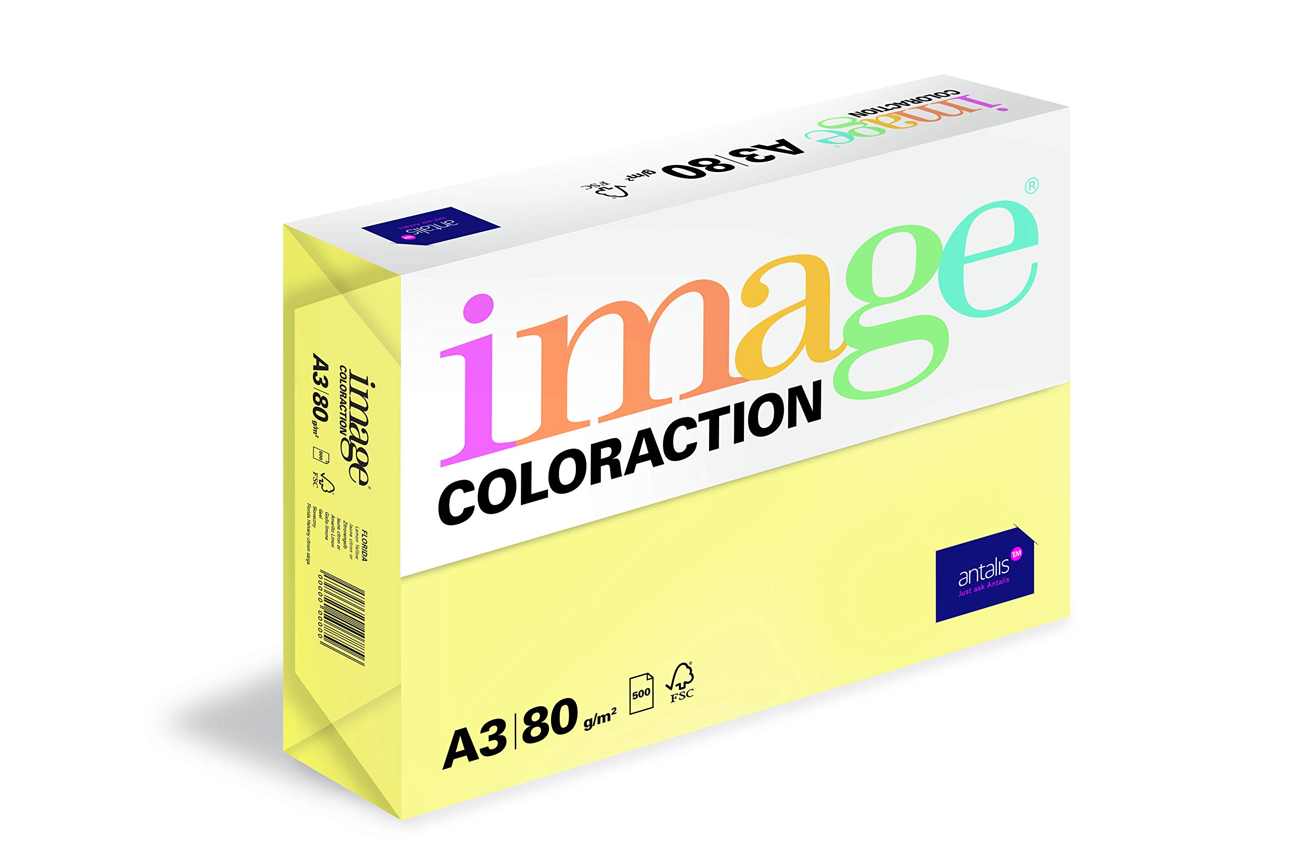 Image Coloraction Lemon Yellow (Florida) A3 297x420mm 80gm2 fsc4 500sh/RM 5rm/BX