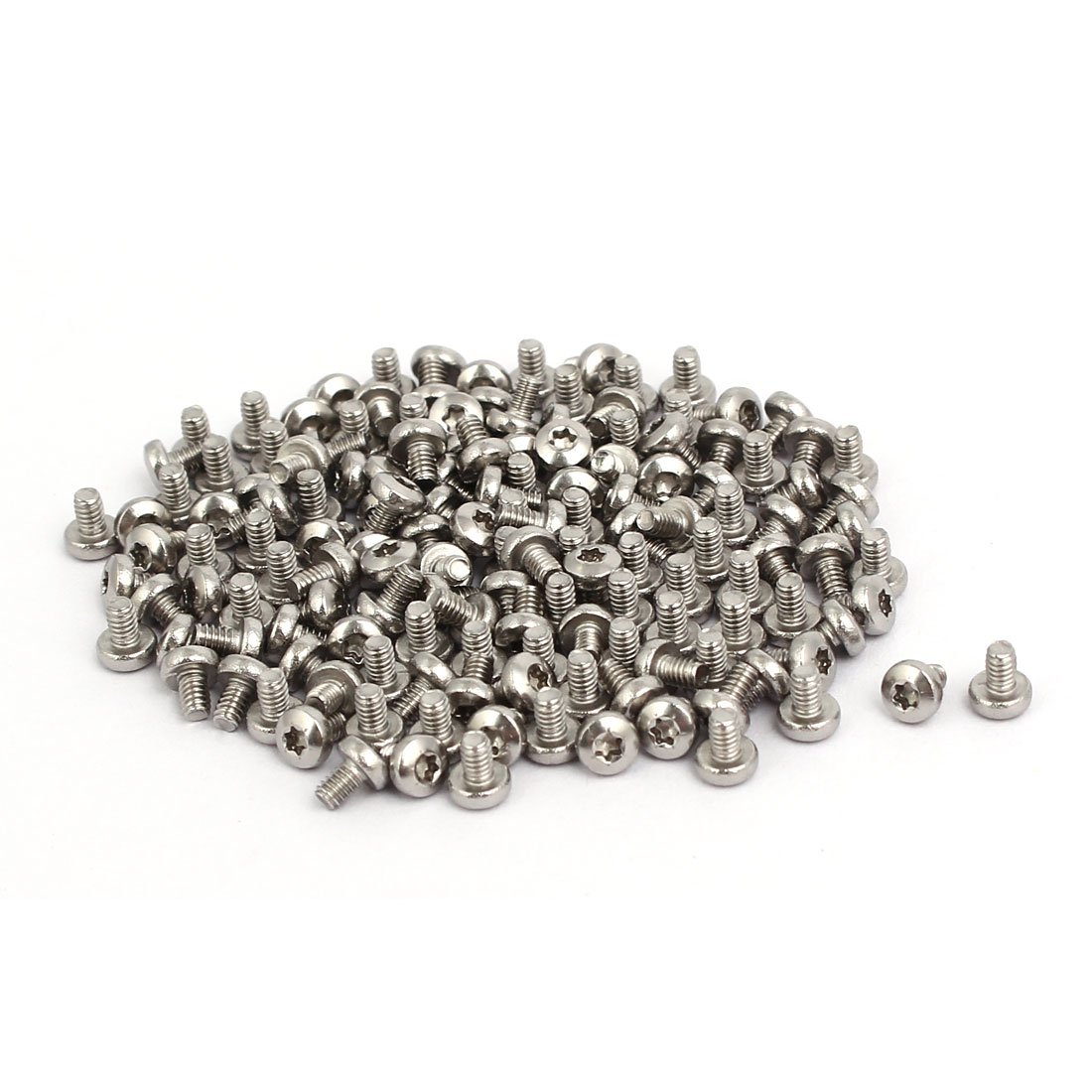 Sourcingmap M2x3mm 304 Stainless Steel Button Head Torx Screws Fasteners 150pcs