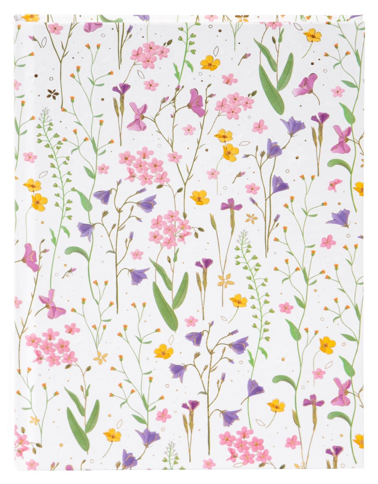 goldbuch 64 454 Meadow Miracles Notebook A5 White Writing Book 15 x 22 x 2 cm Note Book 200 Pages Blank Paper 100 g/m² Sketchbook Cover Art Print Agenda with Bookmark White