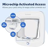 PetSafe Microchip Activated Cat Flap Exclusive Entry 4 Way Locking White view 4