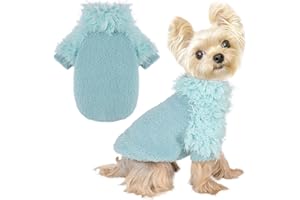 SHIFENMEI Dog Classic Sweater Chihuahua Sweatshirt Dog Clothes for Small Dogs Girl Boy Soft Fleece Coat for Small Dogs Cat Clothes Soft Puppy Cat Clothing